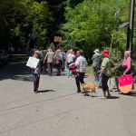 Bohemian Grove 2026 Low Jinx Protest at the Gate