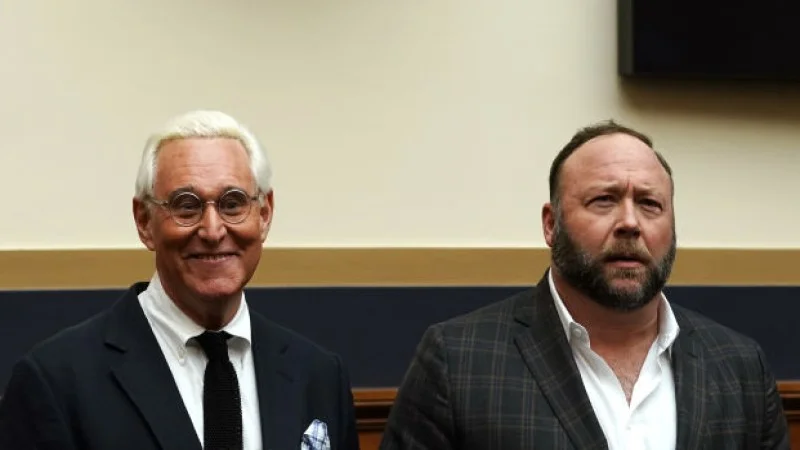 Roger Stone Ditches Alex Jones for Daddy Trump